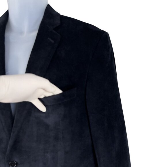 Calvin Klein Men 42R Black Corduroy Sport Coat Double Vented Timeless Minimalist - Picture 9 of 16